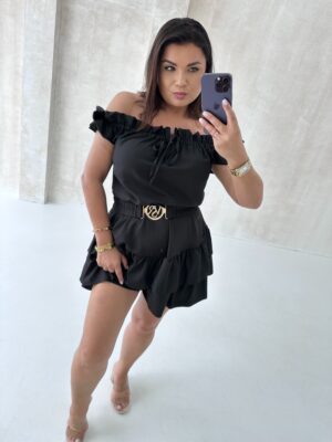 Kombinezon Rodos Black bez Rękawa