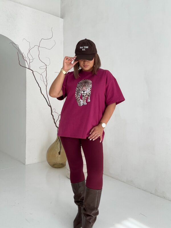 T-shirt Lampart Bordo
