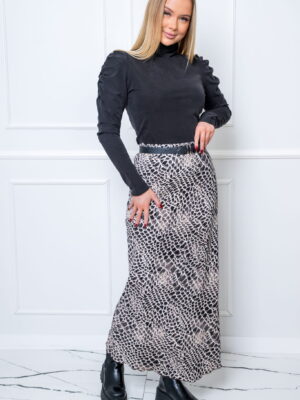 Spódnica satynowa panterka