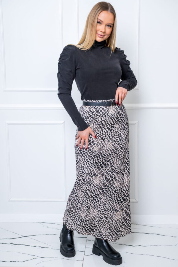 Spódnica satynowa panterka