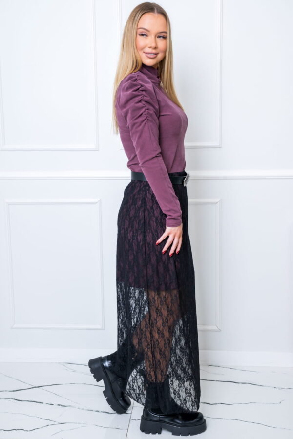 Spódnica koronka - Śliwka