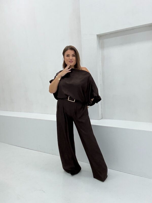 Komplet Lejla Brąz Połysk