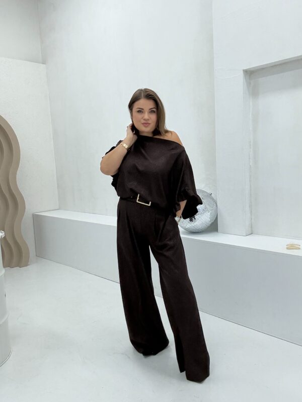 Komplet Lejla Brąz Połysk