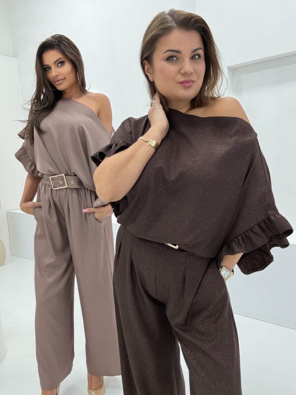 Komplet Lejla Latte Połysk