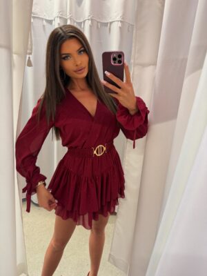 Kombinezon Zora Bordo Połysk