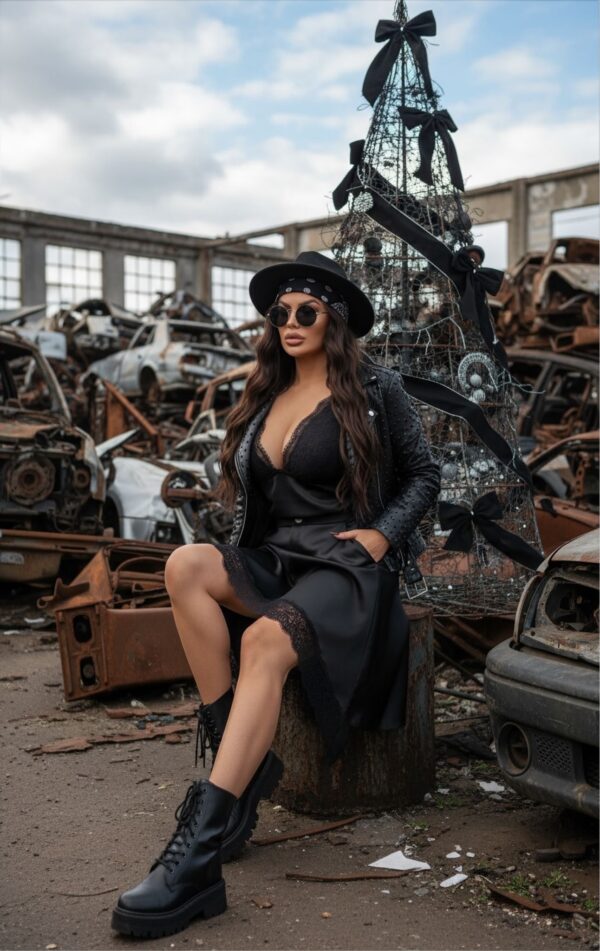 Spódnica ANA satyna black