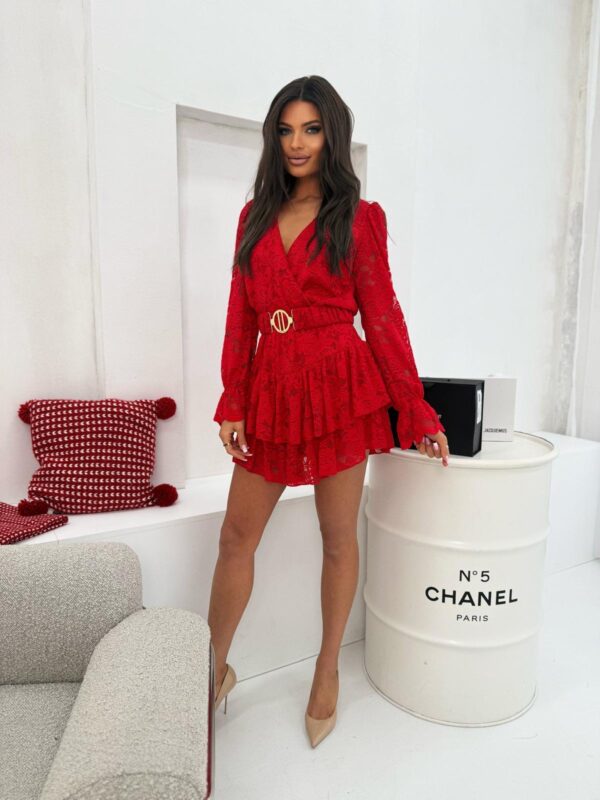 Kombinezon Zora koronka RED