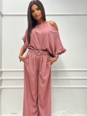 Komplet Lejla Pudrowy Róż