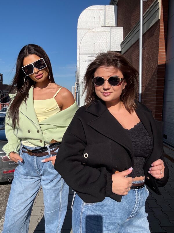 Ramoneska Amber - Black - dzianinowa