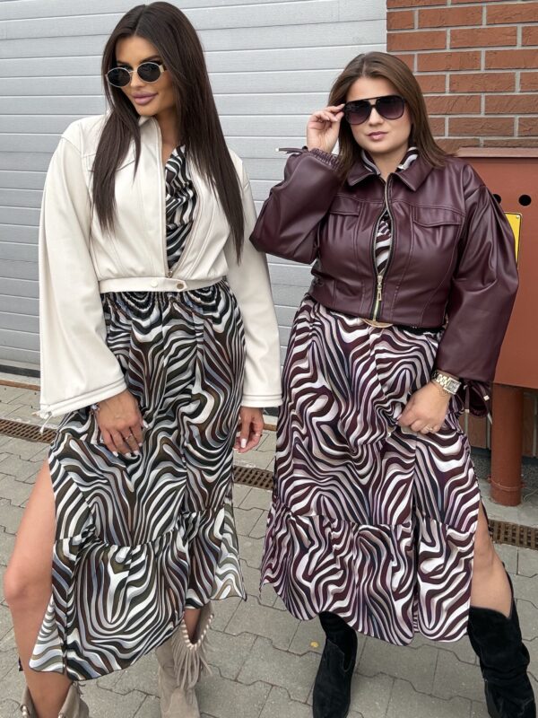 Sukienka Vera Zebra Zieleń