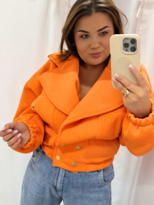 Ramoneka Amber - Pomarańczowy - dzianina