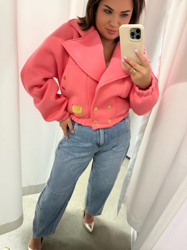 Ramoneska Amber - Brzoskwinia - dzianina