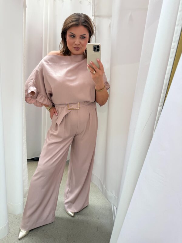 Komplet Lejla Jasny Beż połysk