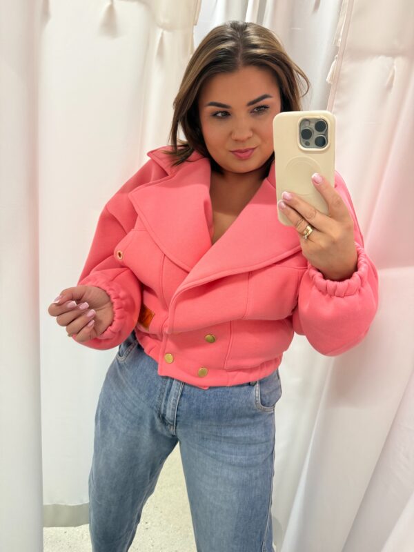 Ramoneska Amber - Brzoskwinia - dzianina